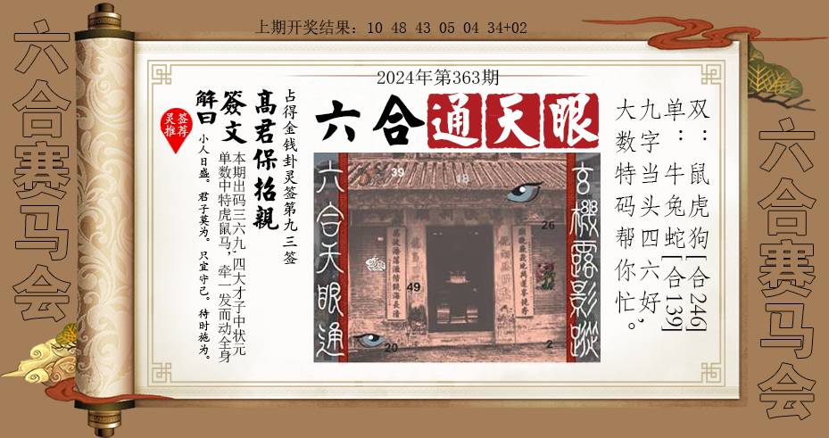2024363期六合通天眼