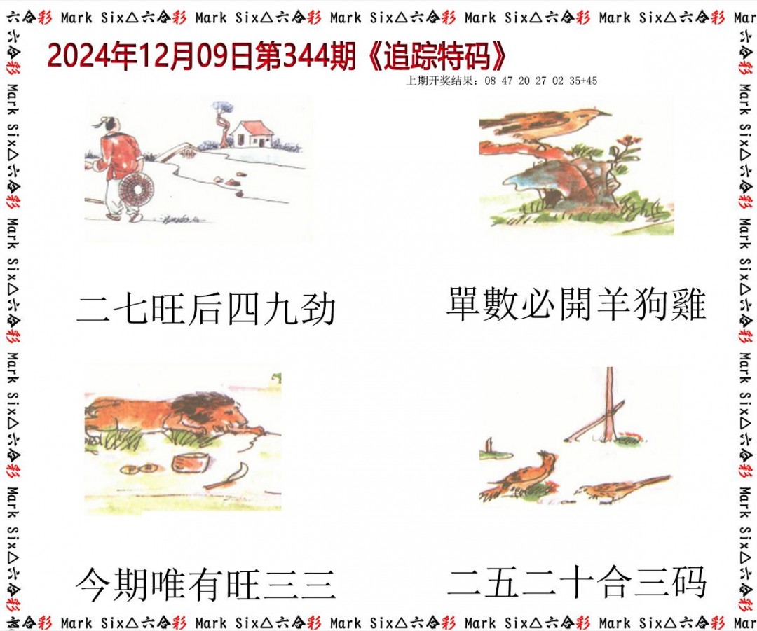 2024344期追踪特码