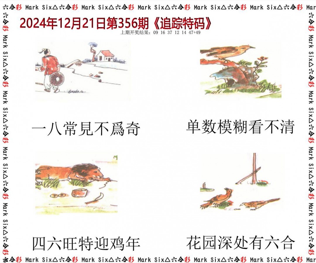 2024356期追踪特码