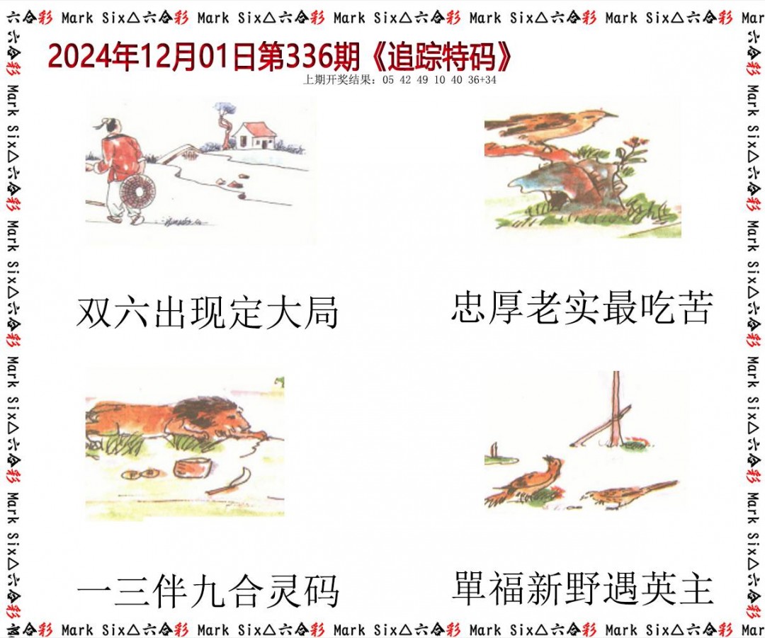 2024336期追踪特码