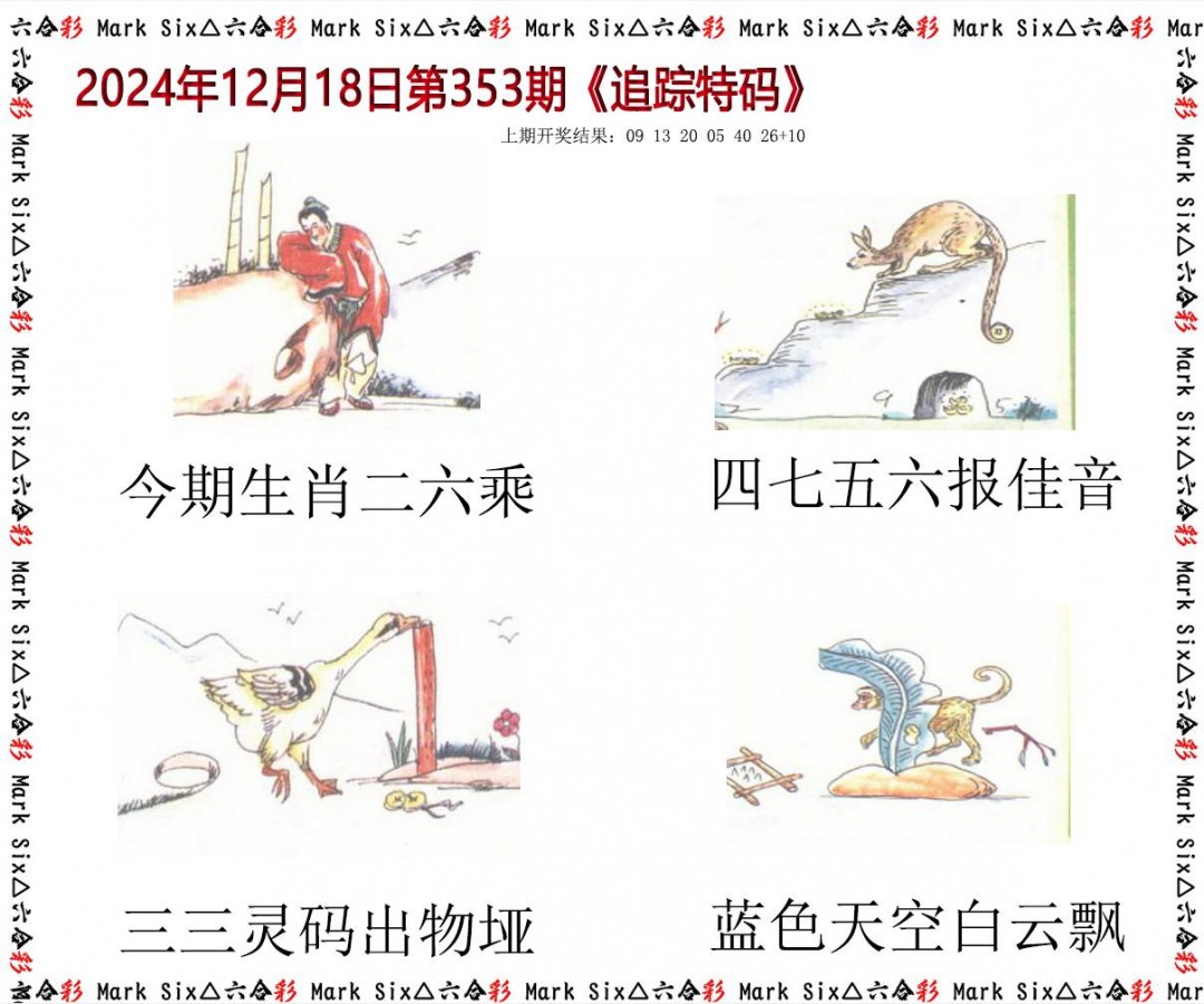 2024353期追踪特码