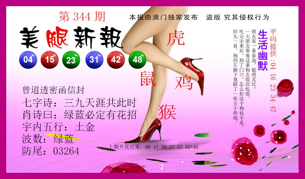 2024344期美腿新报