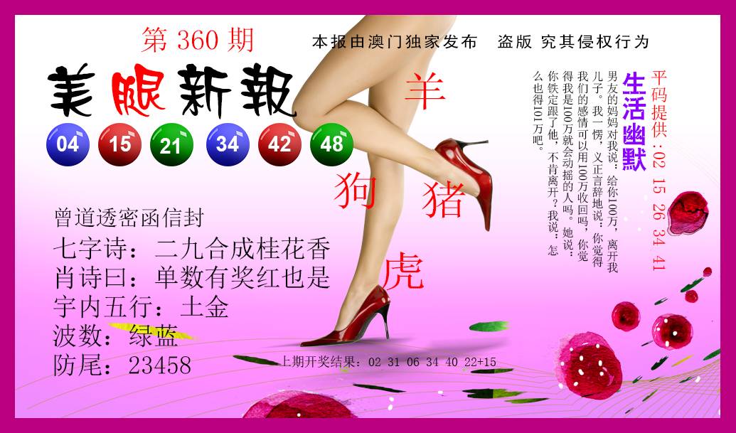 2024360期美腿新报