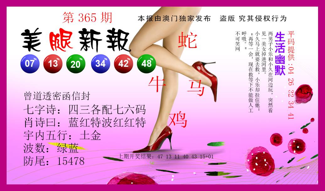 2024365期美腿新报