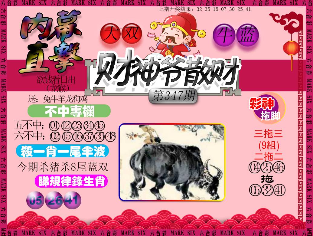 2024347期财神爷散财