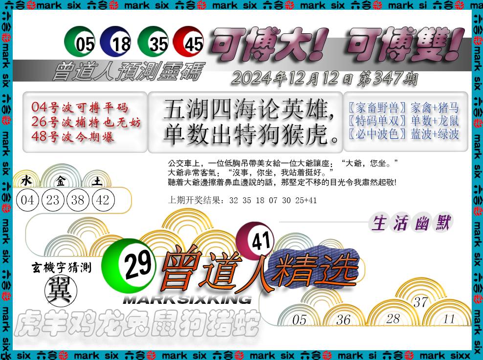 2024347期曾道人精选