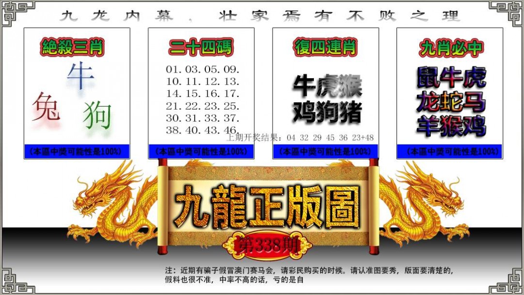 2024338期九龙正版图