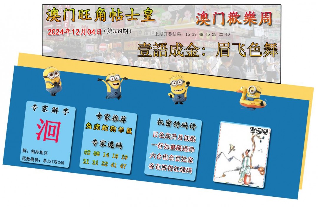 2024339期旺角贴士皇