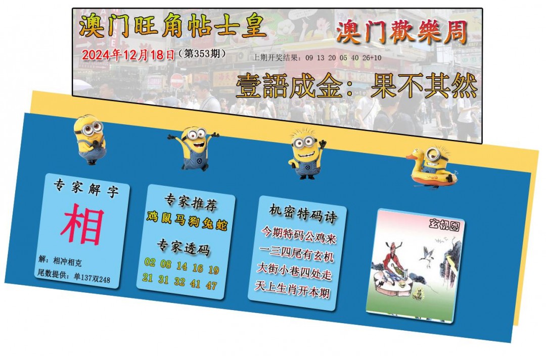 2024353期旺角贴士皇