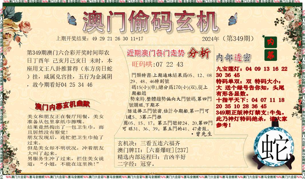 2024349期偷码玄机