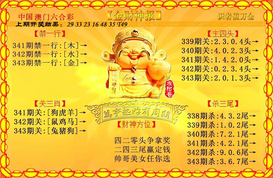 2024343期金财神