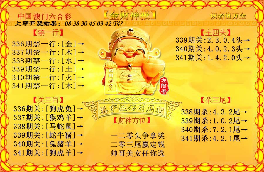 2024341期金财神