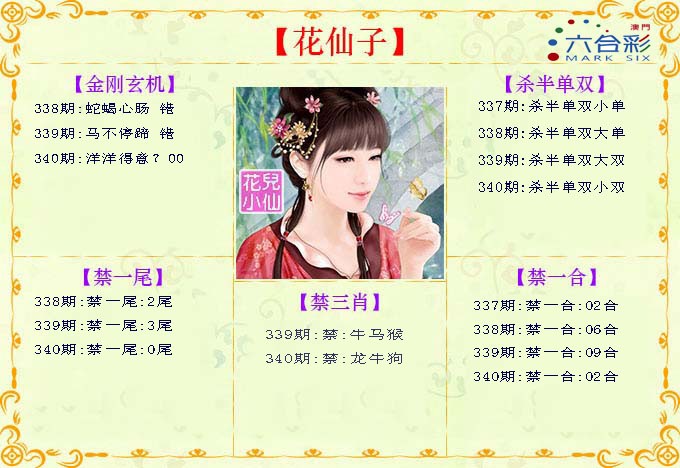 2024340期花仙子