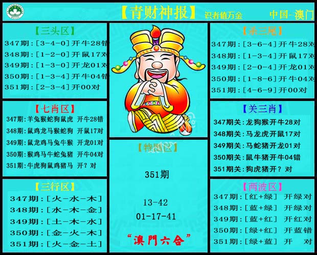 2024351期青财神