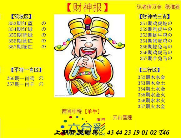 2024357期黄财神