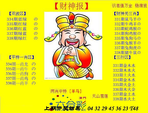 2024338期黄财神