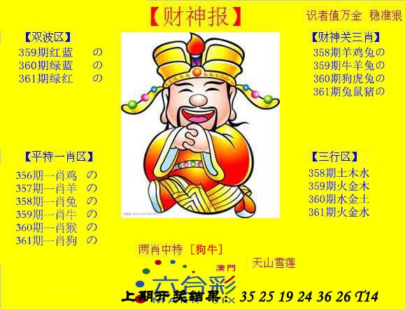 2024361期黄财神