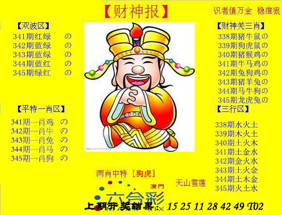 2024345期黄财神
