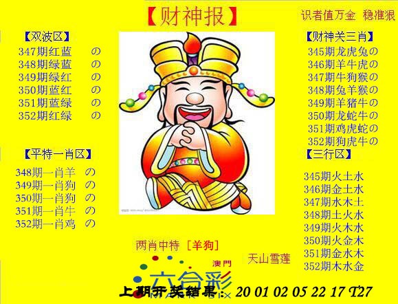 2024352期黄财神
