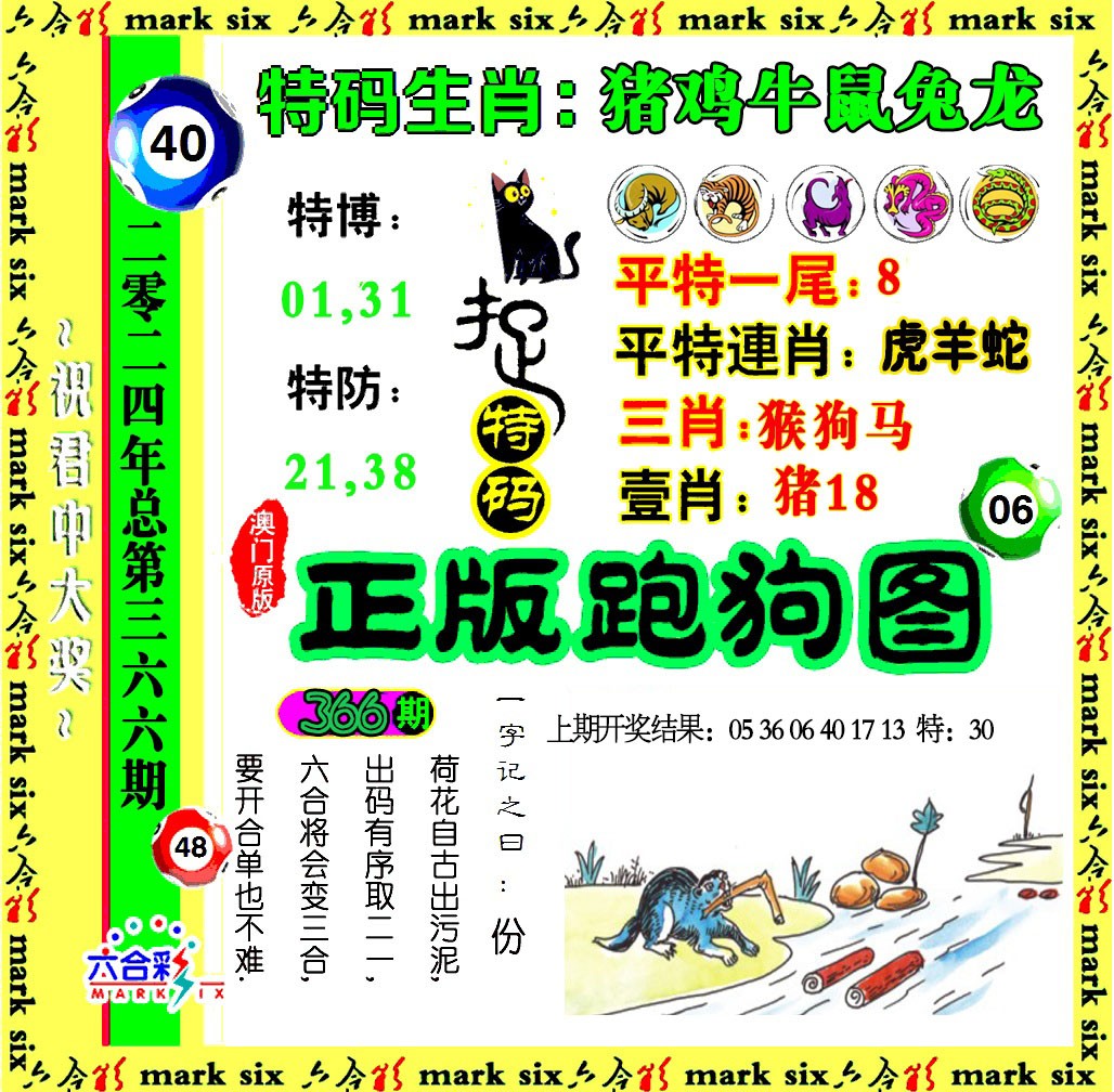 2024366期正版跑狗图