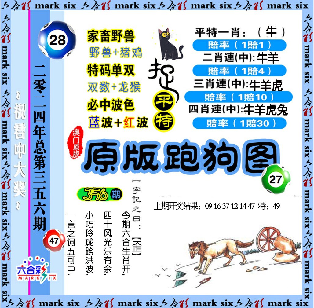 2024356期原版跑狗图