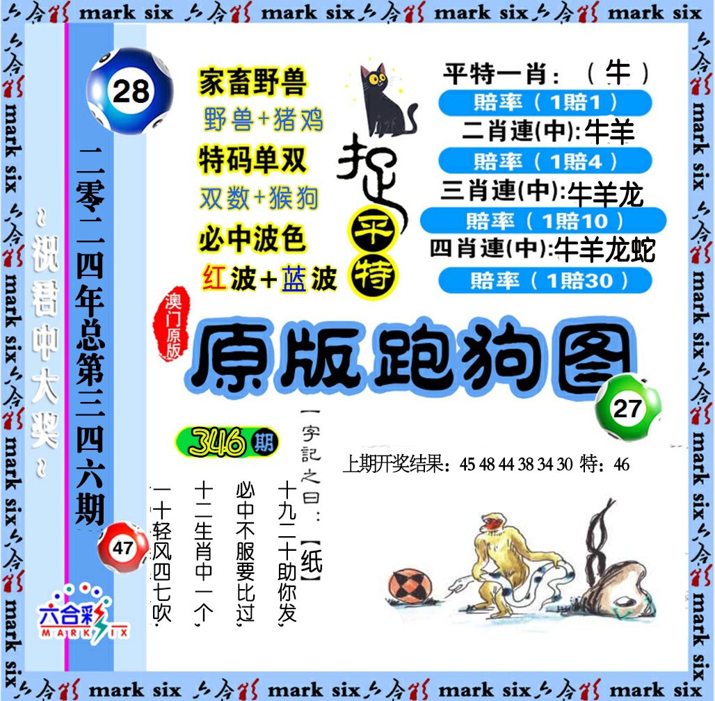 2024346期原版跑狗图