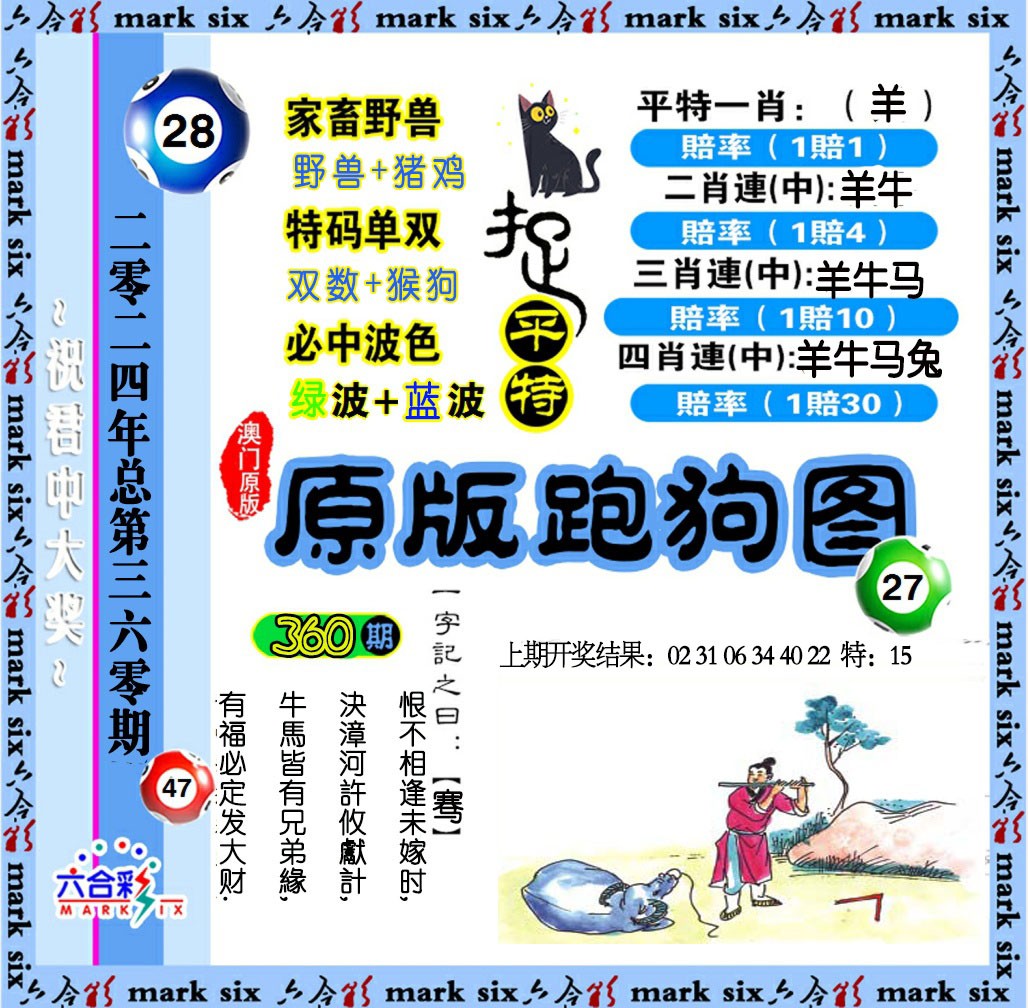 2024360期原版跑狗图