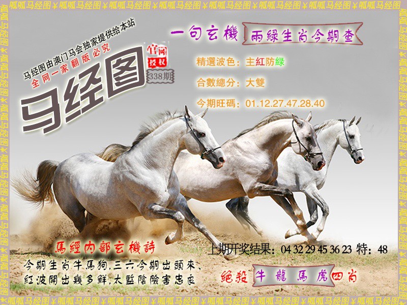 2024338期马经6