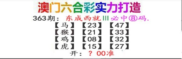 2024363期东成西就