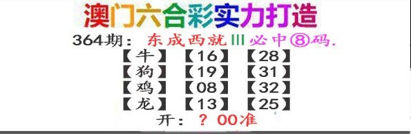 2024364期东成西就