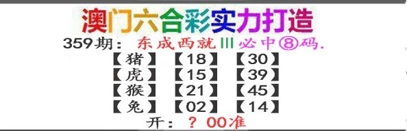 2024359期东成西就
