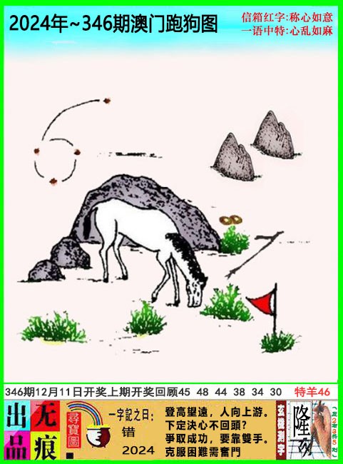 2024346期澳门跑狗无痕版