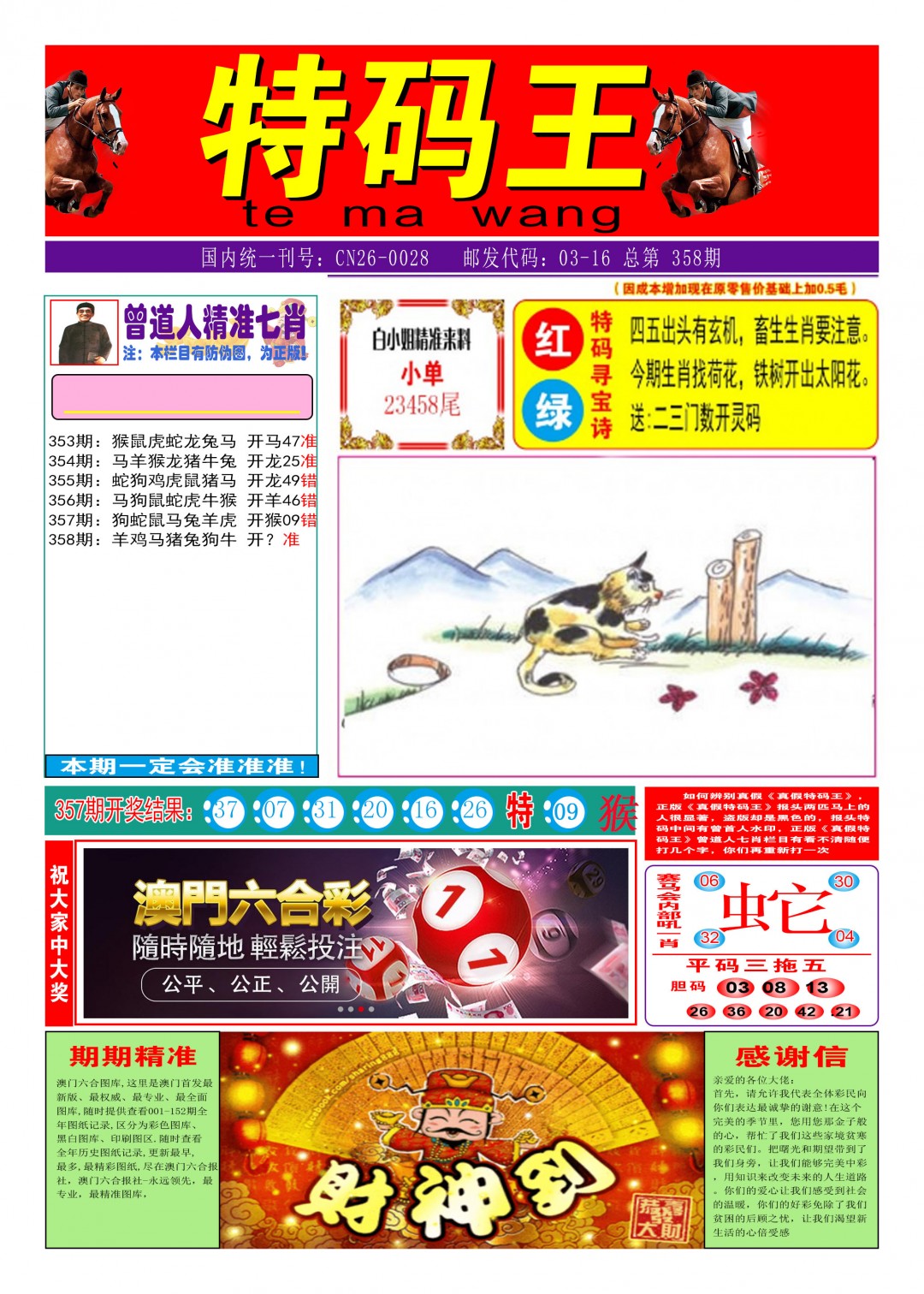 2024358期特码王A