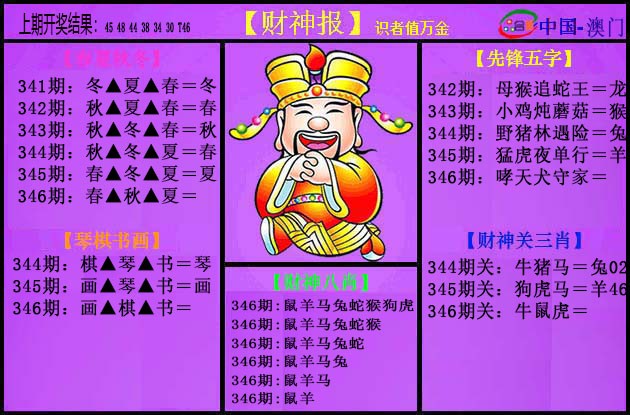 2024346期紫财神