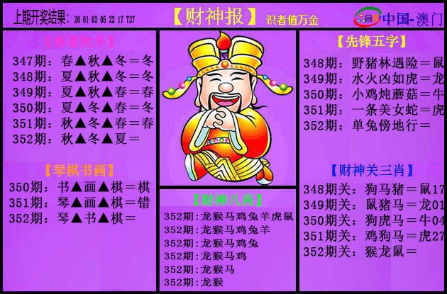 2024352期紫财神