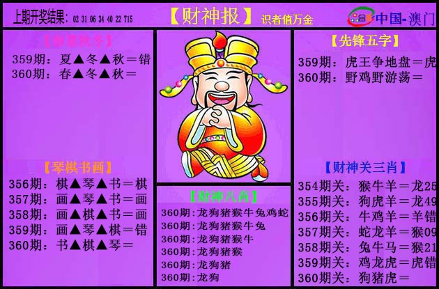 2024360期紫财神