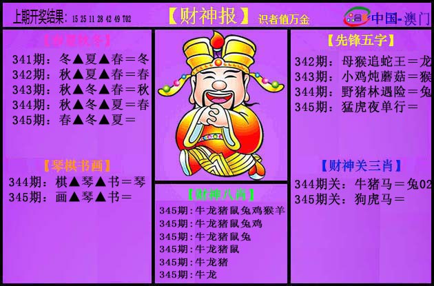 2024345期紫财神