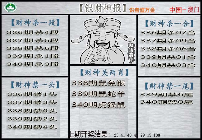 2024340期银财神