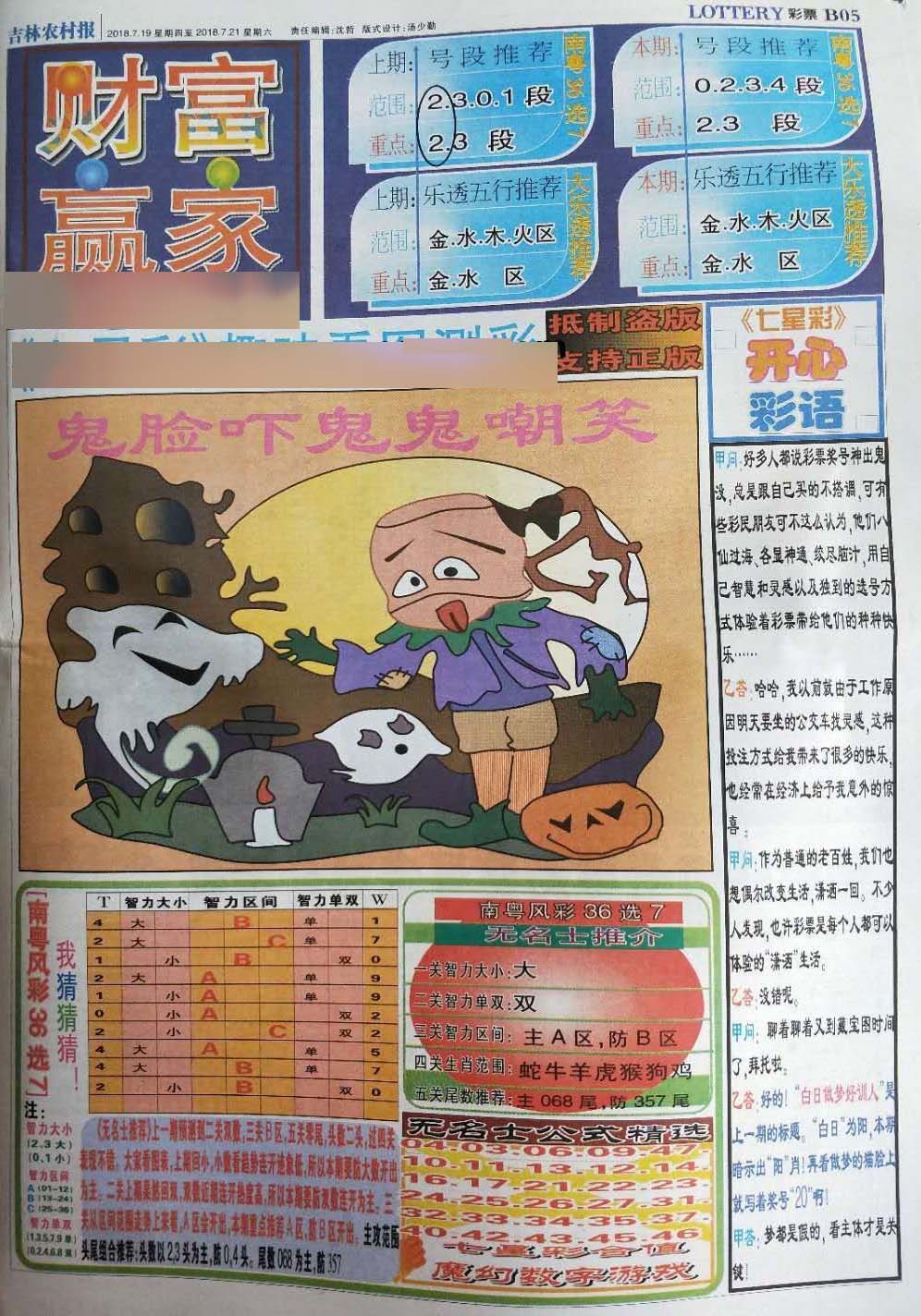 2024341期七星彩图(高清)