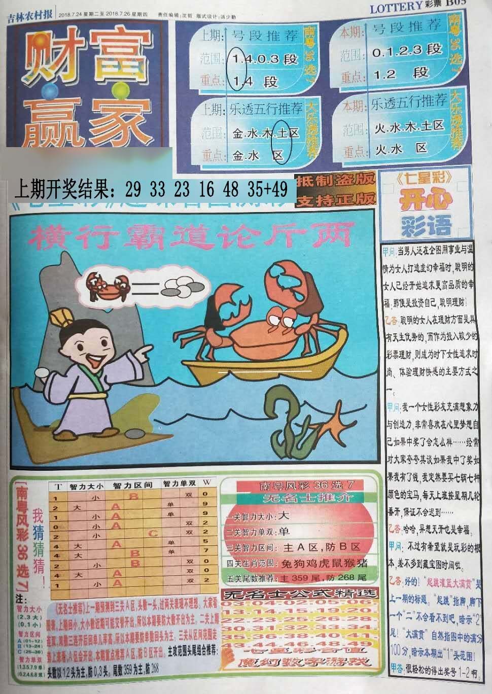2024343期七星彩图(高清)