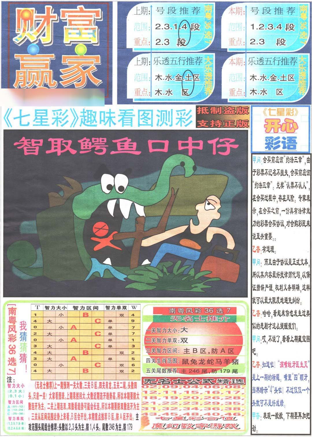 2024338期财富赢家（七星彩）