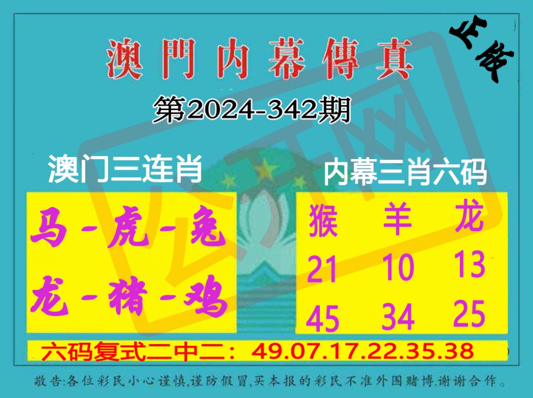 2024342期内幕传真三肖版