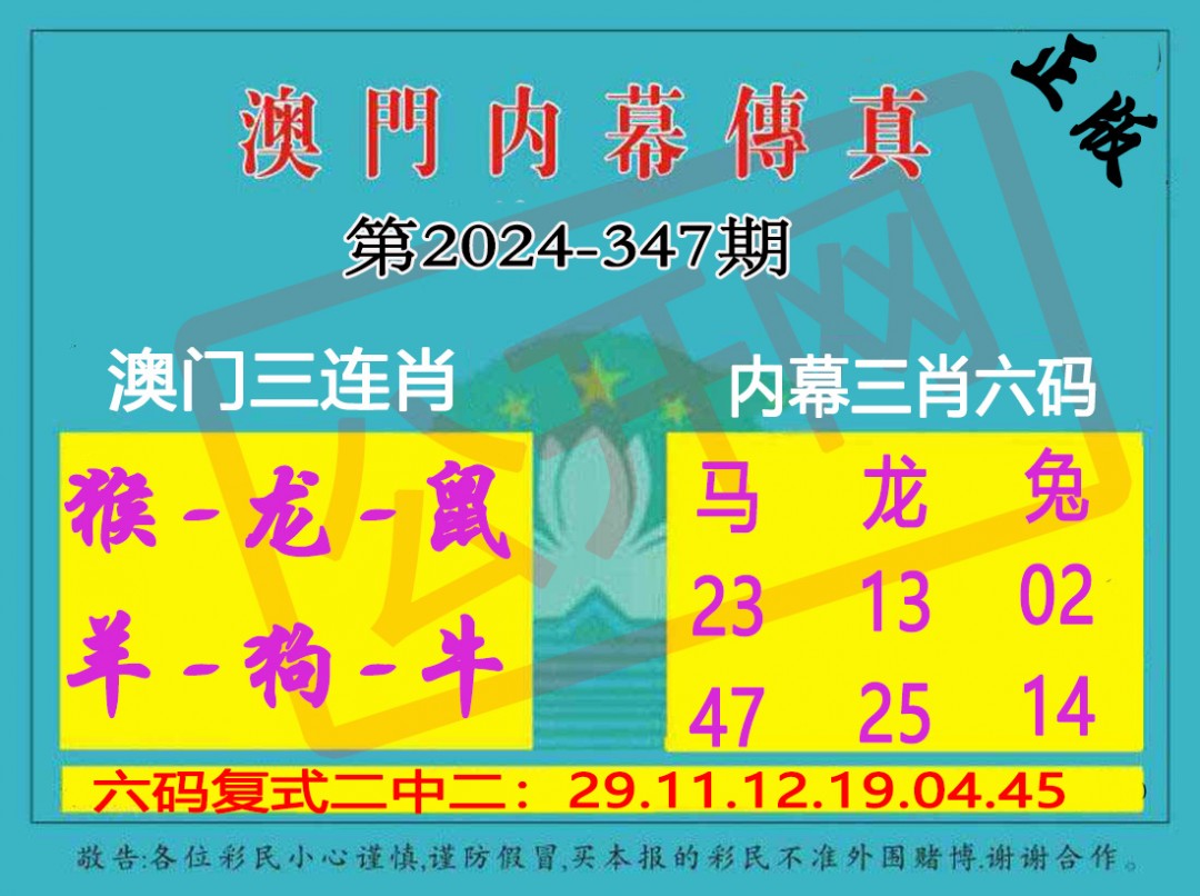2024347期内幕传真三肖版