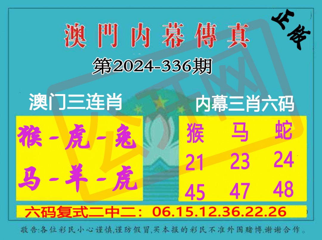 2024336期内幕传真三肖版