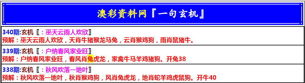 2024340期澳门一句玄机