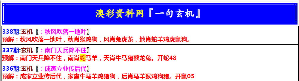 2024338期澳门一句玄机