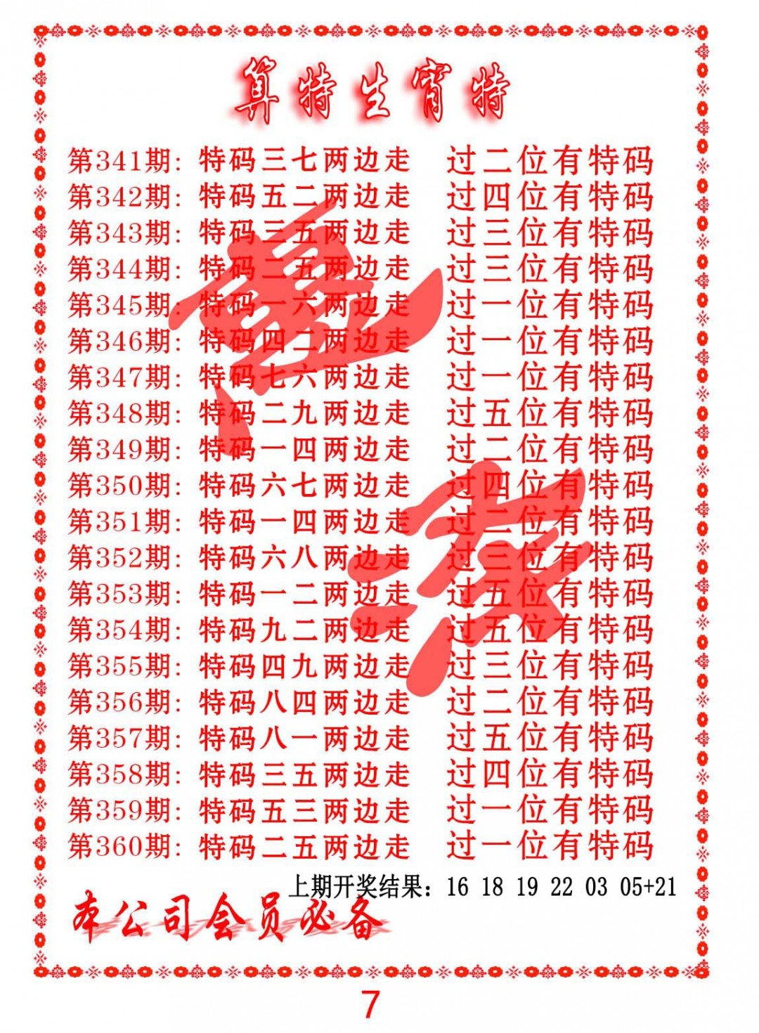 2024359期算特生肖诗