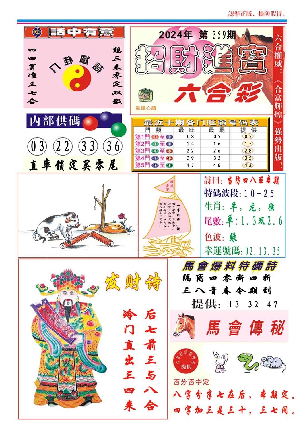 2024359期招财进宝