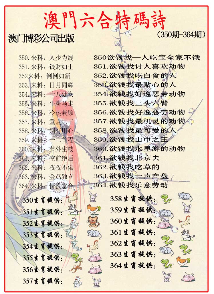 2024360期内部特码诗