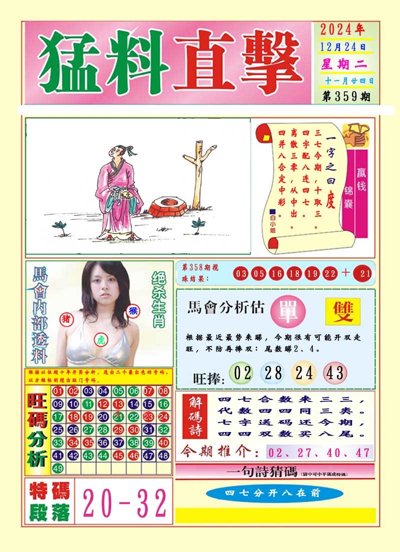 2024359期猛料直击A